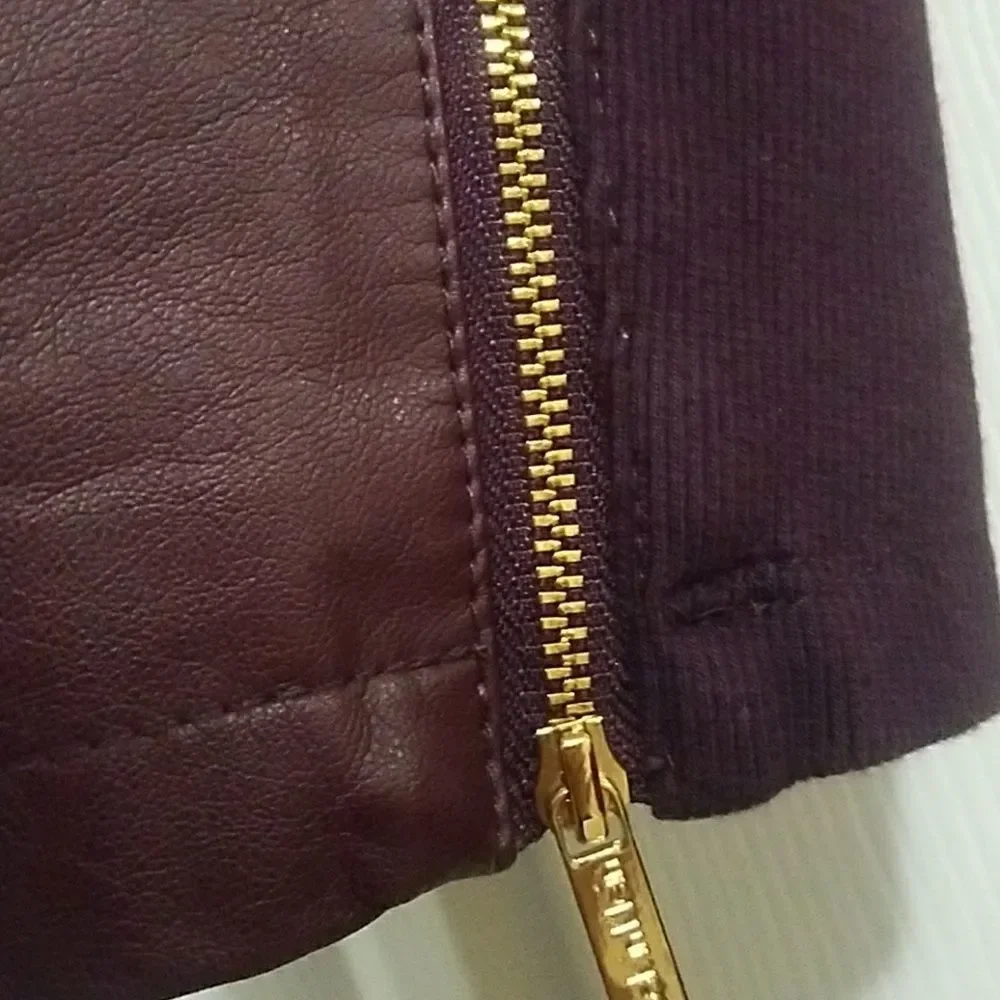 🎉HP🎉 Calvin Klein Faux Leather Moto - Picture 5 of 7